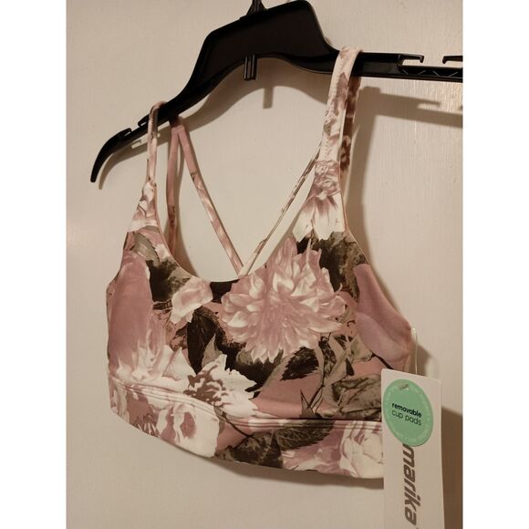 Marika Strappy Multi Pink Sports Bra, NWT, Low Impact, Size XS - Picture 4 of 6